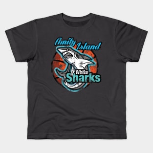 Amity Island White Sharks Kids T-Shirt